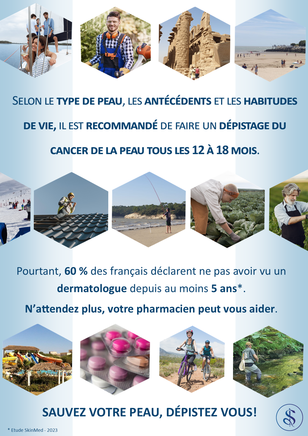 Affiche d'information dépistage cutané